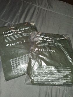 Fabletics scrubs pants and shirt black
