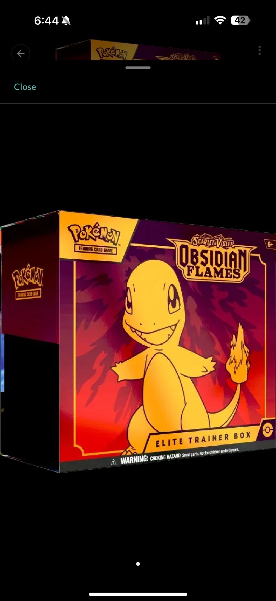 Pokemon Obsedian Flame ETB