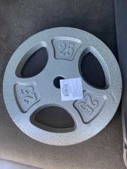 Weight plates 2(25) total 50 lb