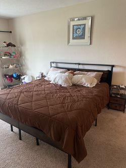 King bed and mattress