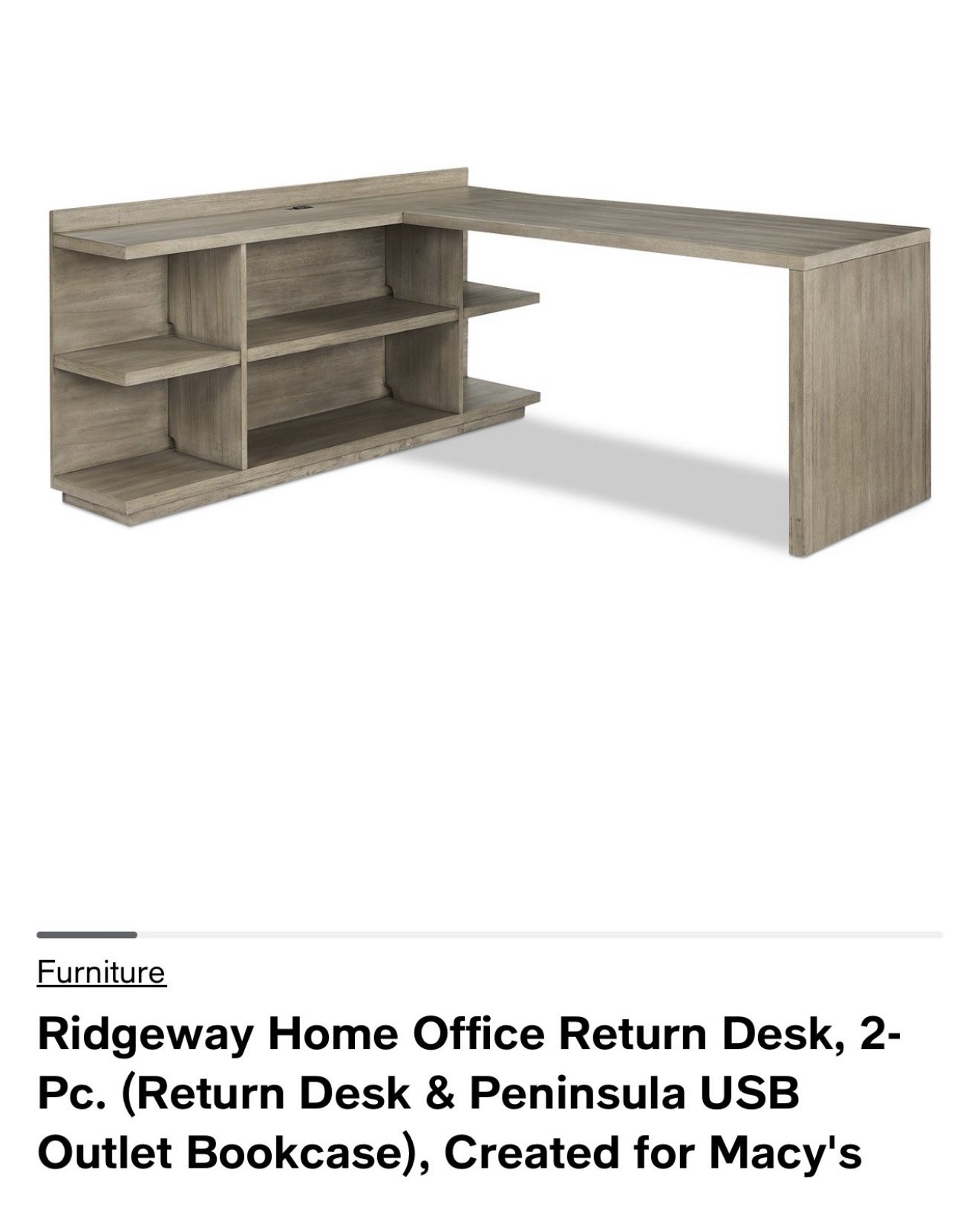 Home Office Desk And Shelving 