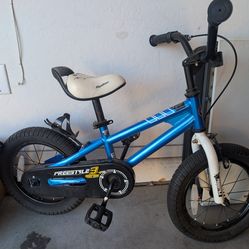 Royalbaby Freestyle 14" Bicycle for Boys and Girls Ages 3-6 Years, Blue