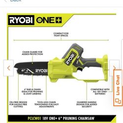 RYOBI 18v Handheld Mini Chainsaw (Tool only)