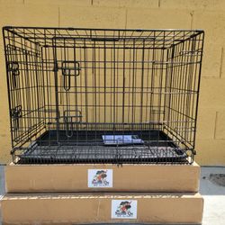 30" Double Door Dog Crate, Medium/Large Dog