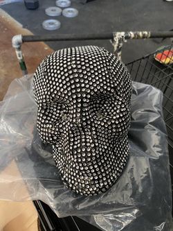 Halloween light up skull decoration