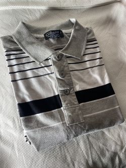 Grey CalTop Striped Shirt