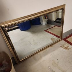Gold Frame Mirror 40.5" L / 29" W