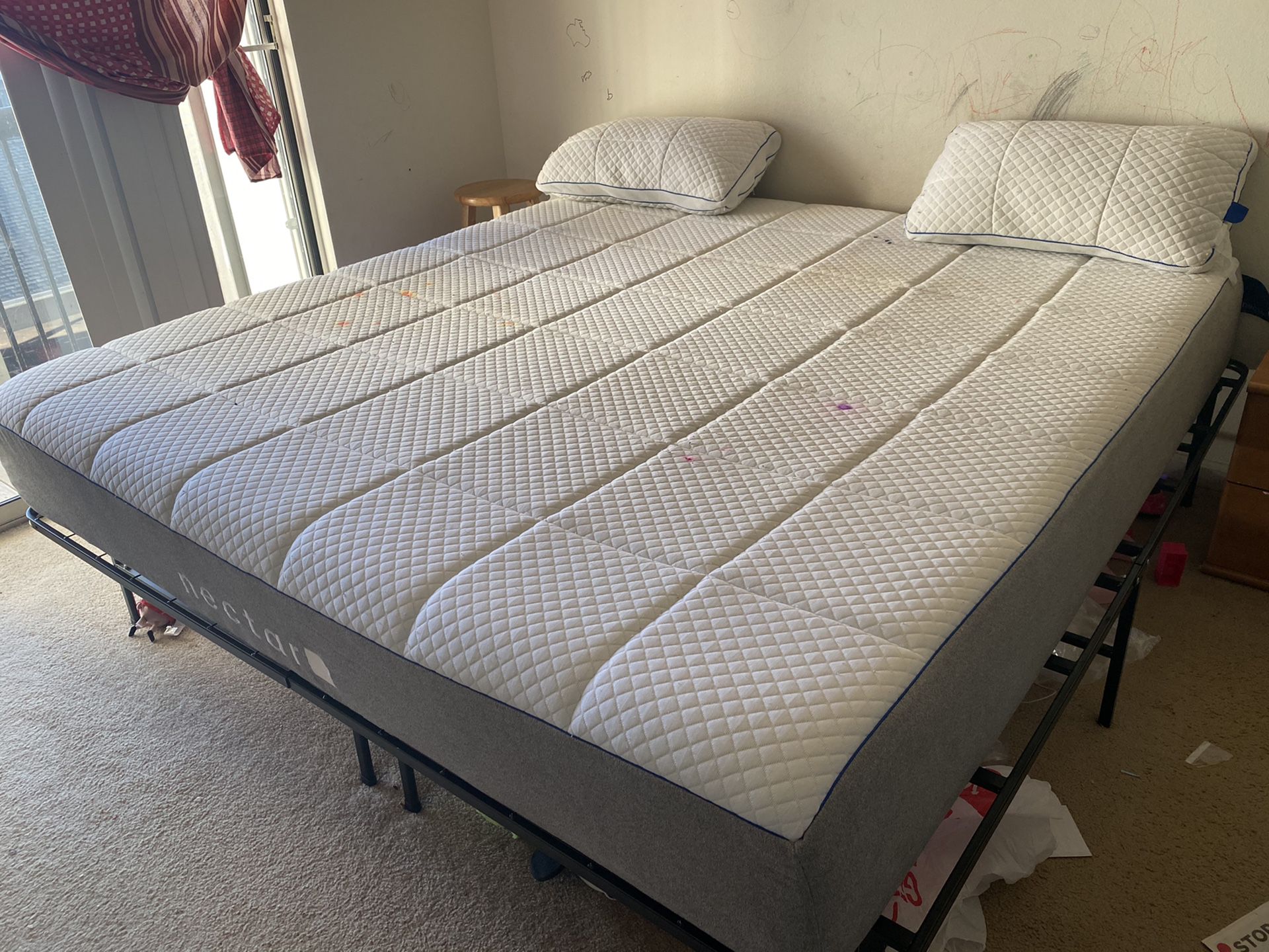 The Nectar Memory Foam Mattress King Size + Bed Frame