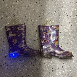 Rain Boots Light Up -Boots-mini Melissa-cow Boy Boots-girl's Shoes 
