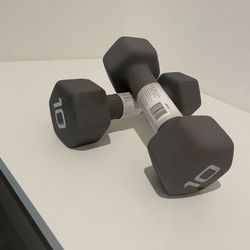 New Dumbbell 10lb Neoprene Soft Grip 10 Pound 
