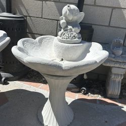 New Small Fountain Made Out Of Cement Perfect Gift 🎁 