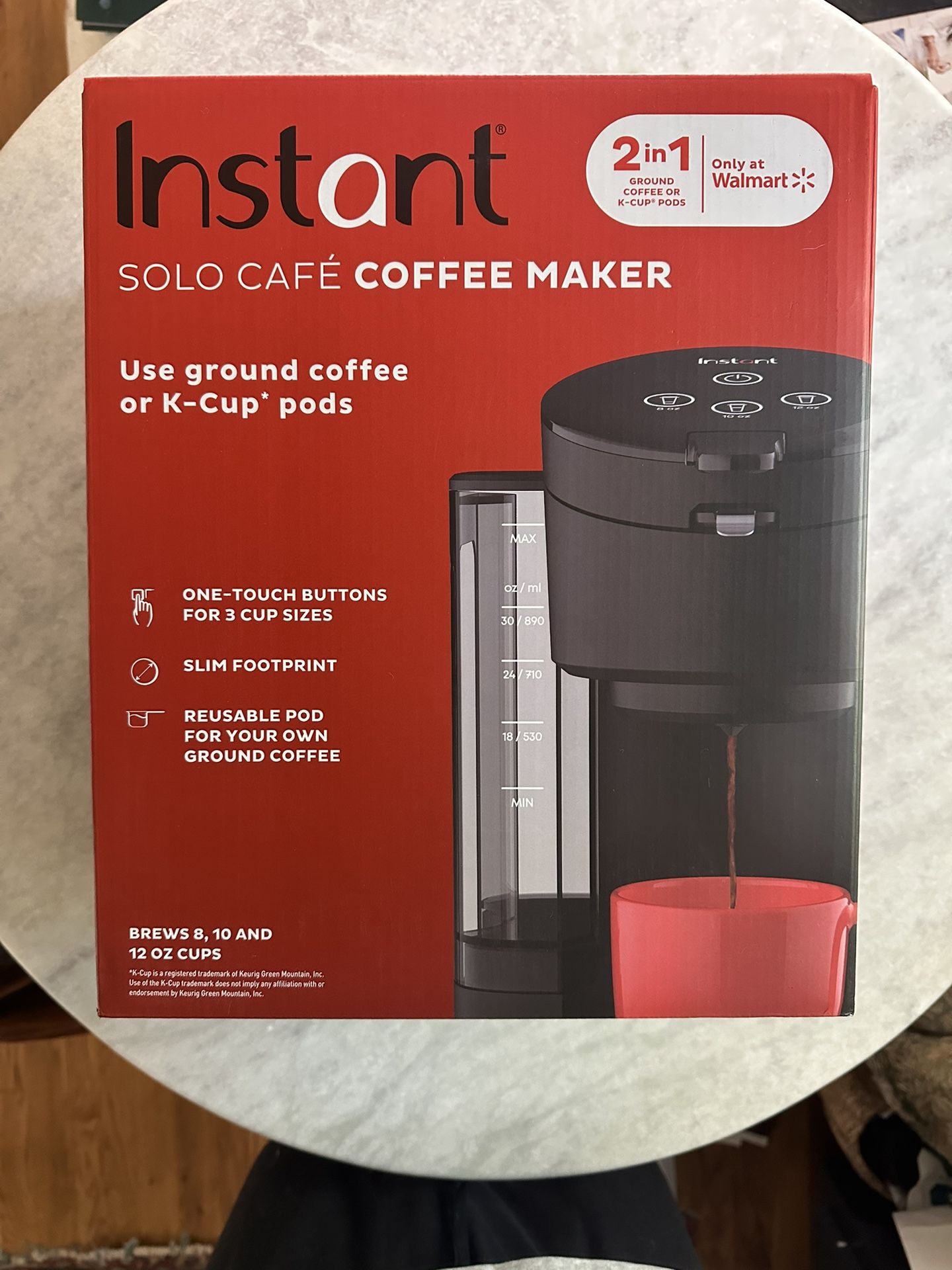 Instant Solo Café 2-in-1 Single Serve Coffee Maker