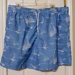 Magellan Fish Gear Men's Size XL Swimming Trunks Fishing Shorts