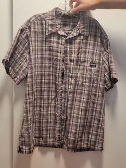 Mens dickies button up short sleeve shirt xl