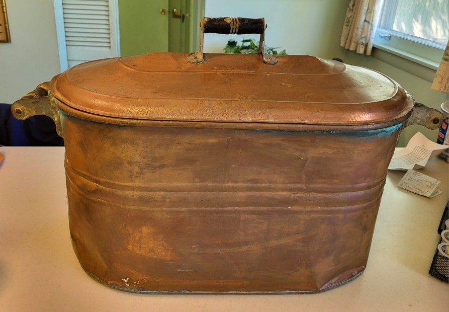 Antique Copper Boiler Tub