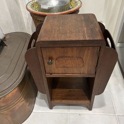 1930-40s Smoking /  Humidor/ Newspaper/ Magazine Rack. Copper Lined