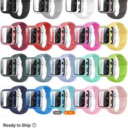 Tempered Glass Apple I Watch Screen Protectors/ All colors all sizes: Set of 10