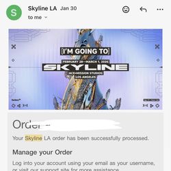 Skyline Ga 2 day tickets