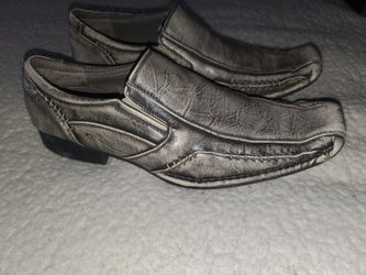 Men's Gray/Silver Distressed Loafers SPRING Size 9/42 EUR