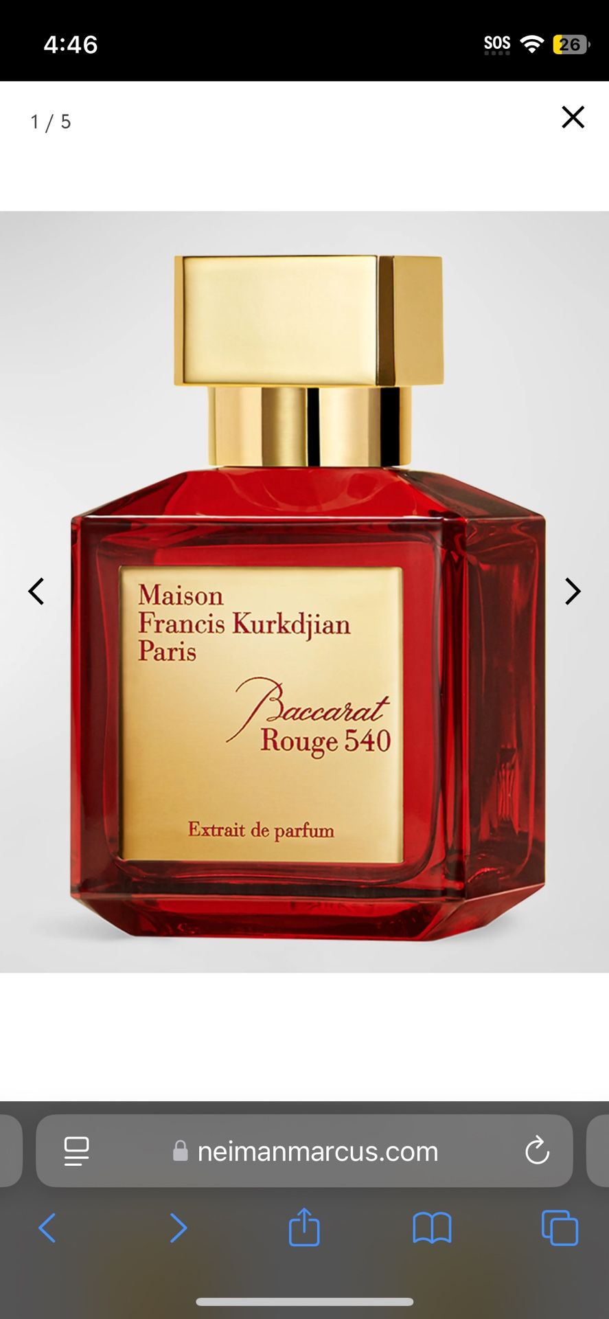 Brand New BACCARAT ROUGE 540 EXTRAIT DE PARFUM 2.4oz By MAISON FRANCIS KURKDJIAN SEALED