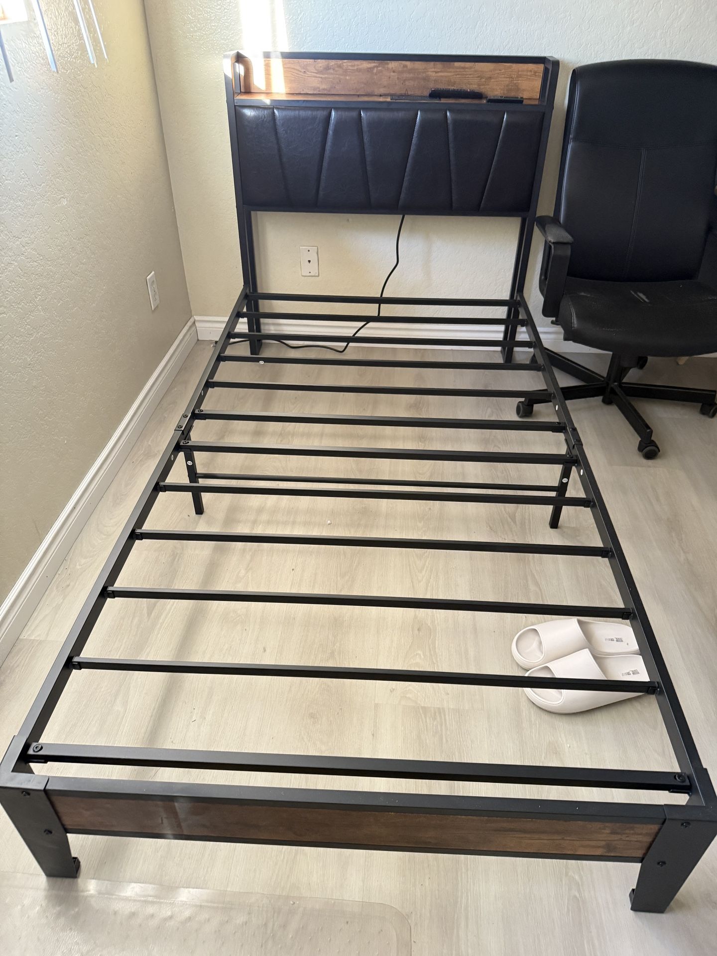 twin bed frame basically new