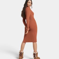 UGG 1016225 Women Bailey Bow II Chestnut Winter Boot US Size 7