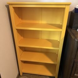 Wayfair Yellow Bookcase 