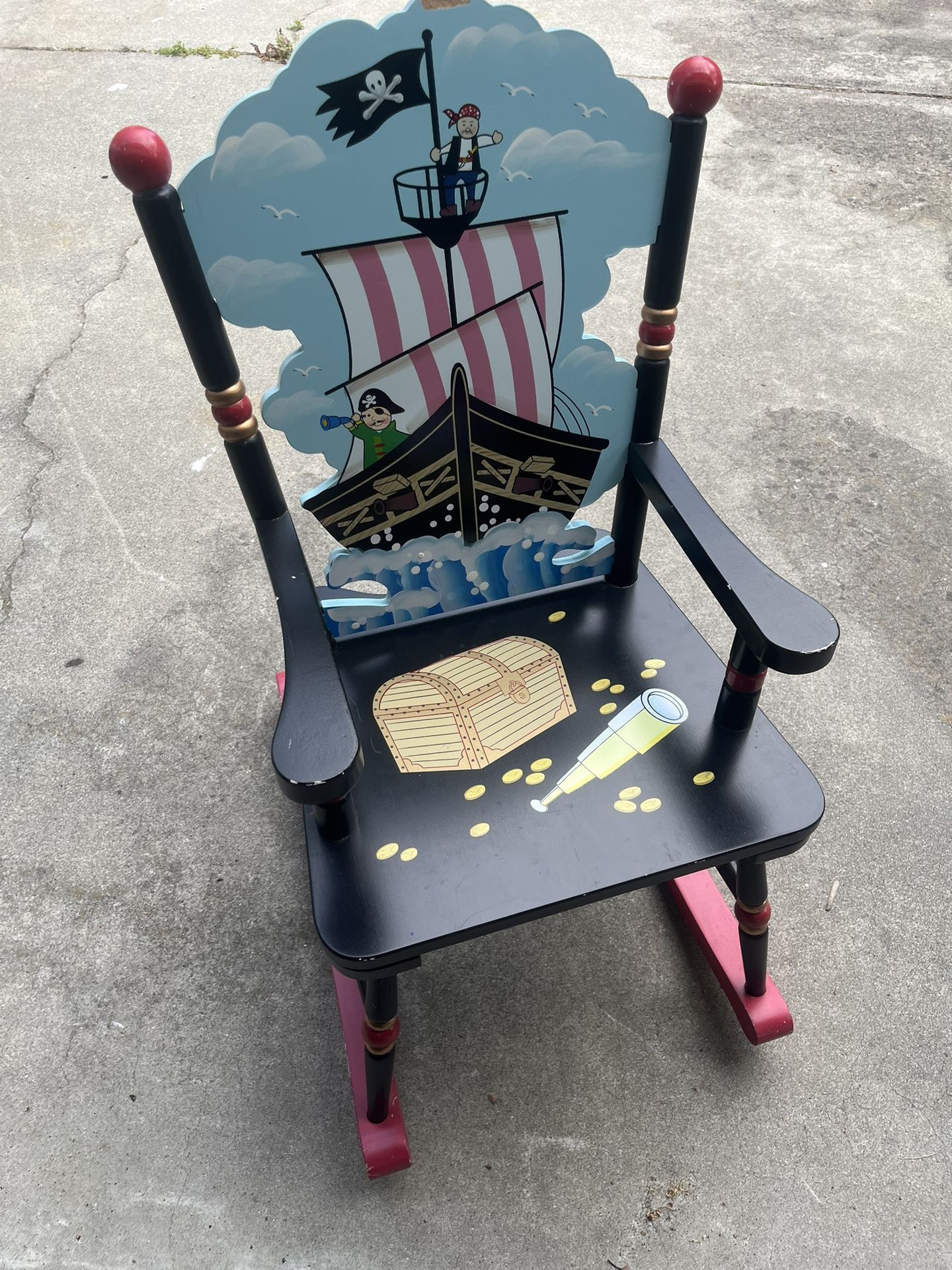 Children's Kids Pirate Rocking Chair