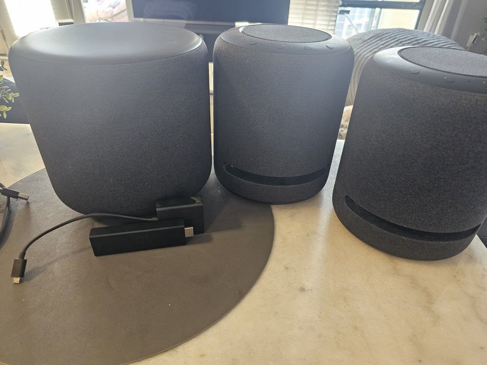 Complete Amazon Echo Home Theater System - 2 Studios + Sub + Fire Stick 4K