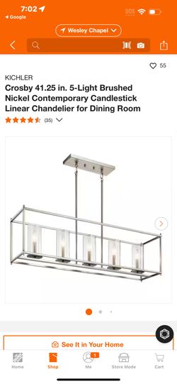 Brush Nickel Light Fixture