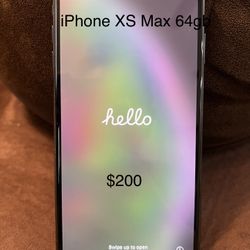 Used iPhone XS Max 64GB Space Gray- Good Condition 