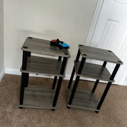 2 End Tables And Nintendo Switch Controller 