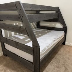 Solid Wood Bunk Bed Set
