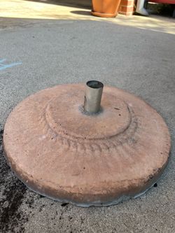 Round Concrete Patio Umbrella Base