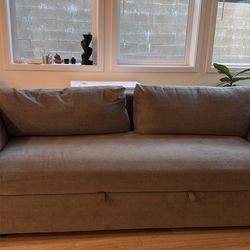 Grey pullout couch