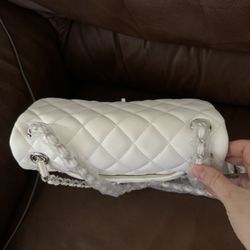 White Leather Bag 