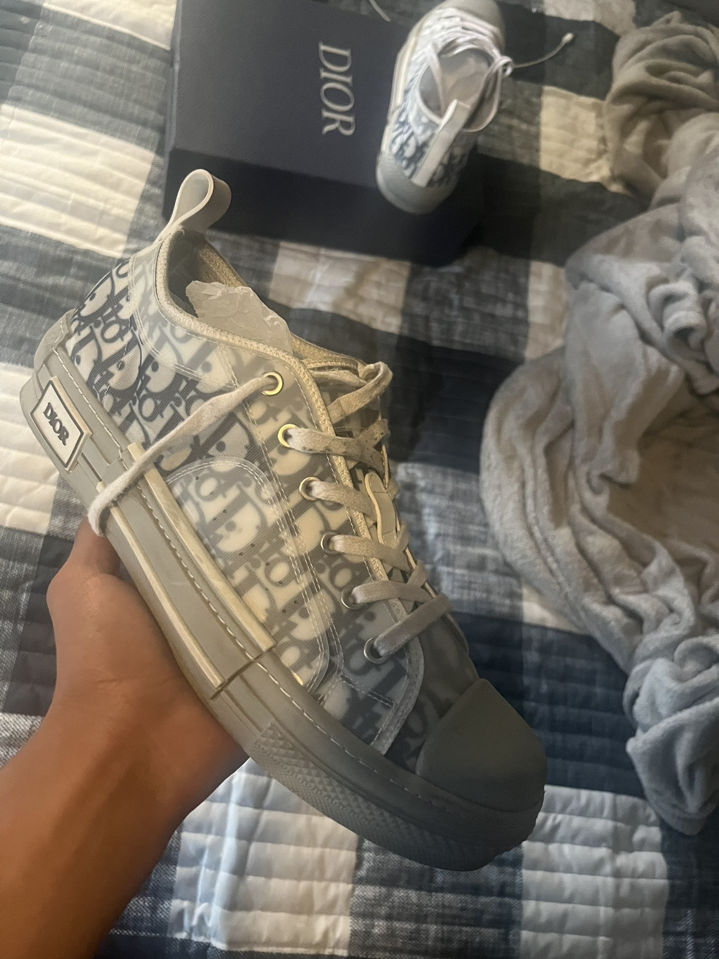 Dior B23 Converse Blue And Grey