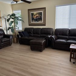 Leather Couch Set