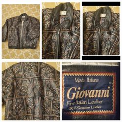 MEN'S CUSTOM LEATHER JACKETS RARE SIZES 3X TO 4X $485 EACH 