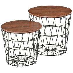 Set of 2 End Tables, Nesting Tables