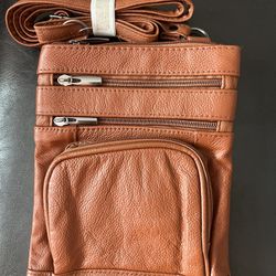 Super Soft Leather-Crossbody Bag, Multi Pocket Shoulder Bag With Adjustable Strap, Soft & Durable Leather Purse