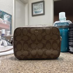 Coach Mini Jamie Signature Canvas Camera Bag - Brown/Black (C9926)