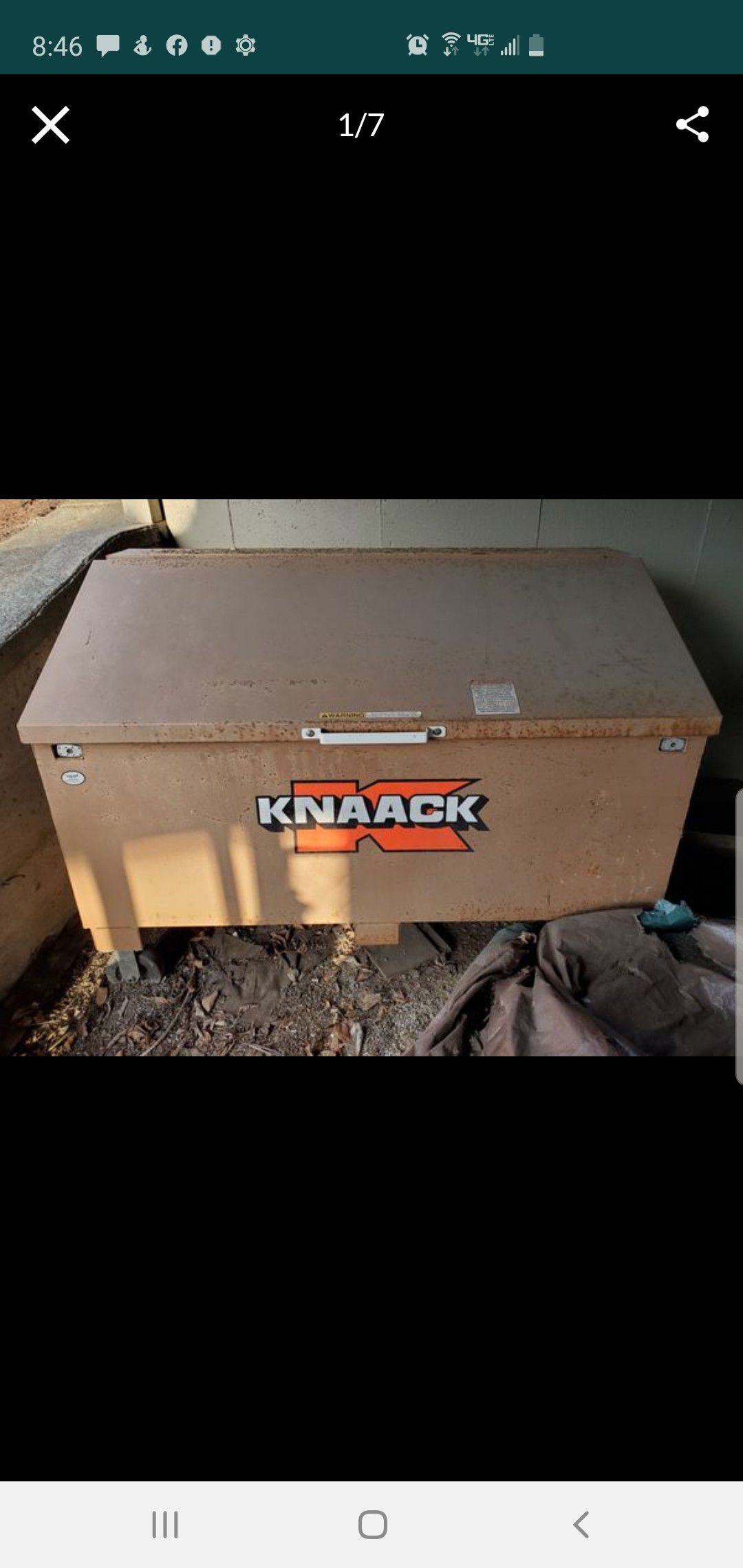 Knaack 3068 xlg rolling job tool box on wheels...60" wide, 40" tall, 32" deep
