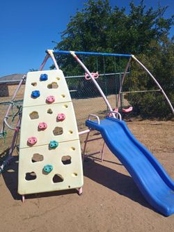 Kids play ground swings