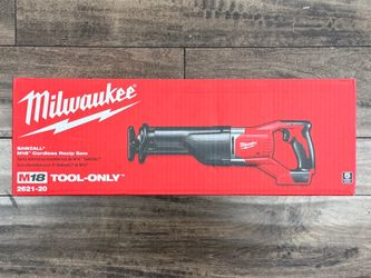 Milwaukee 2621-20 M18 Cordless Reciprocating Saw Sawzall