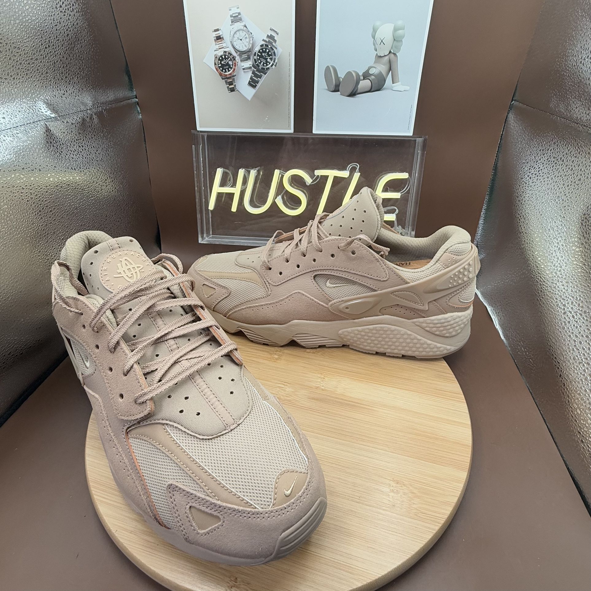 Nike Air Huarache Runner 'Hemp' Brown Men's Sz 14