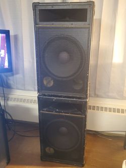 A Pair Of PA Speakers