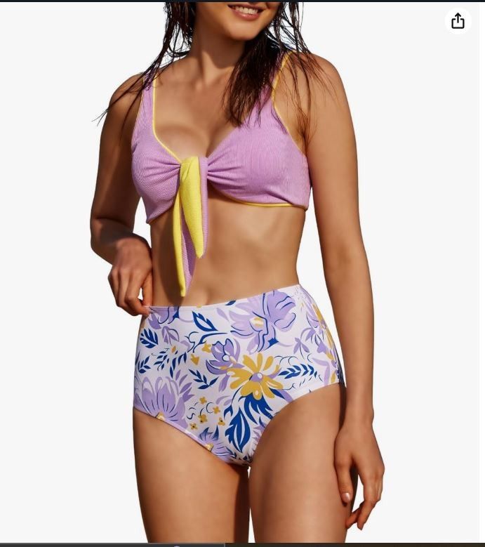 Jollkichay Junior XL High Waisted 2 piece Swim Suit