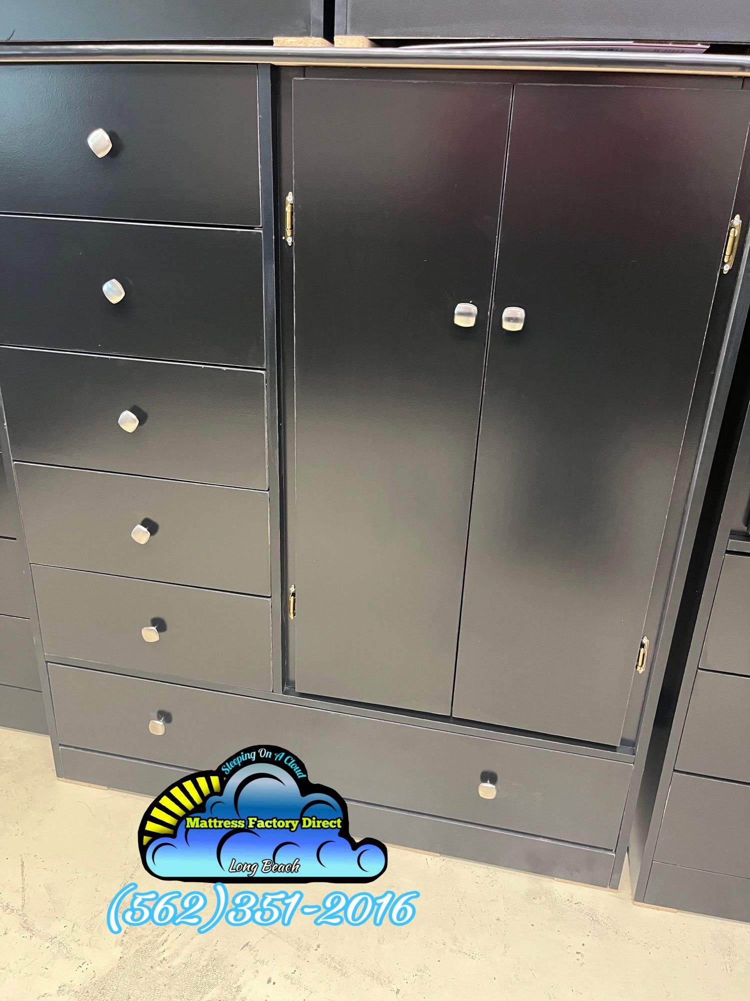 Black Pacoima Closet Wardrobe Dresser New Comoda - joarbit.com