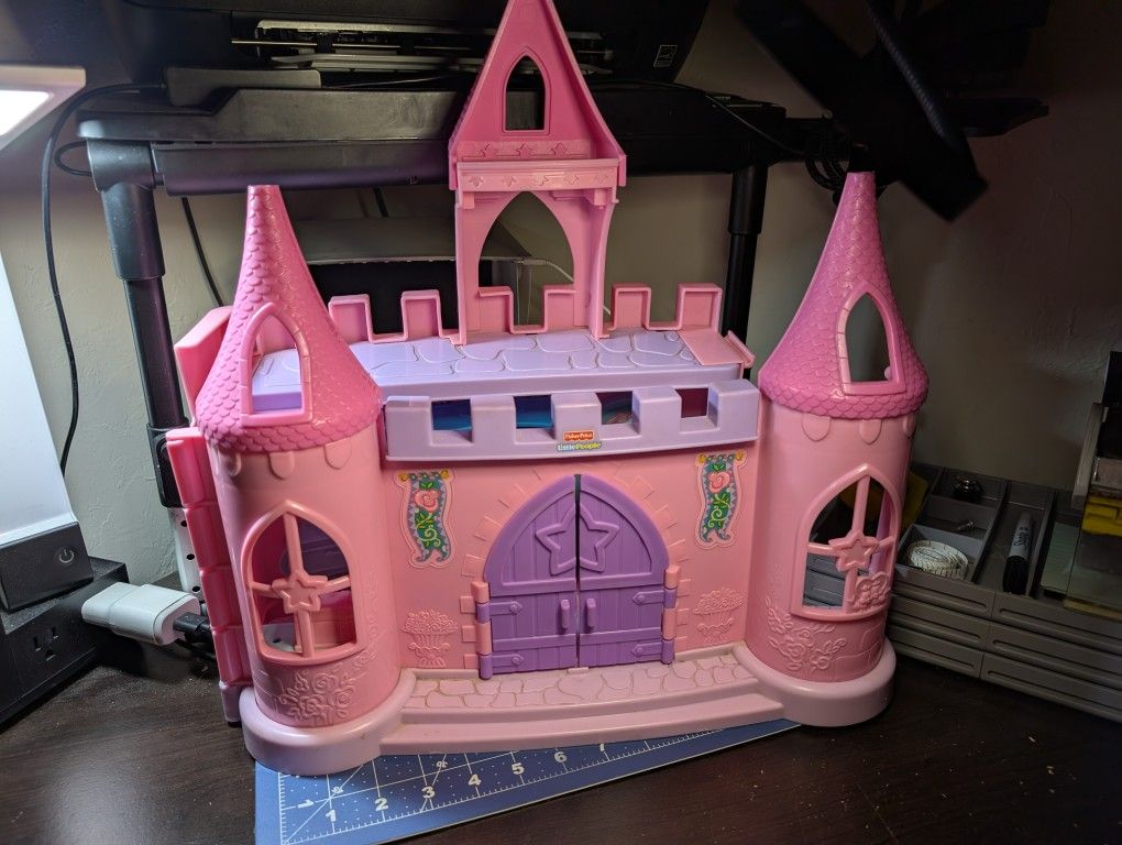 Fisher Price Little People Dance N Twirl Palace Pink Castle ONLY